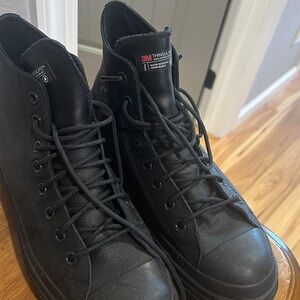 Converse Women's Black High-Top Lace-Up Boots